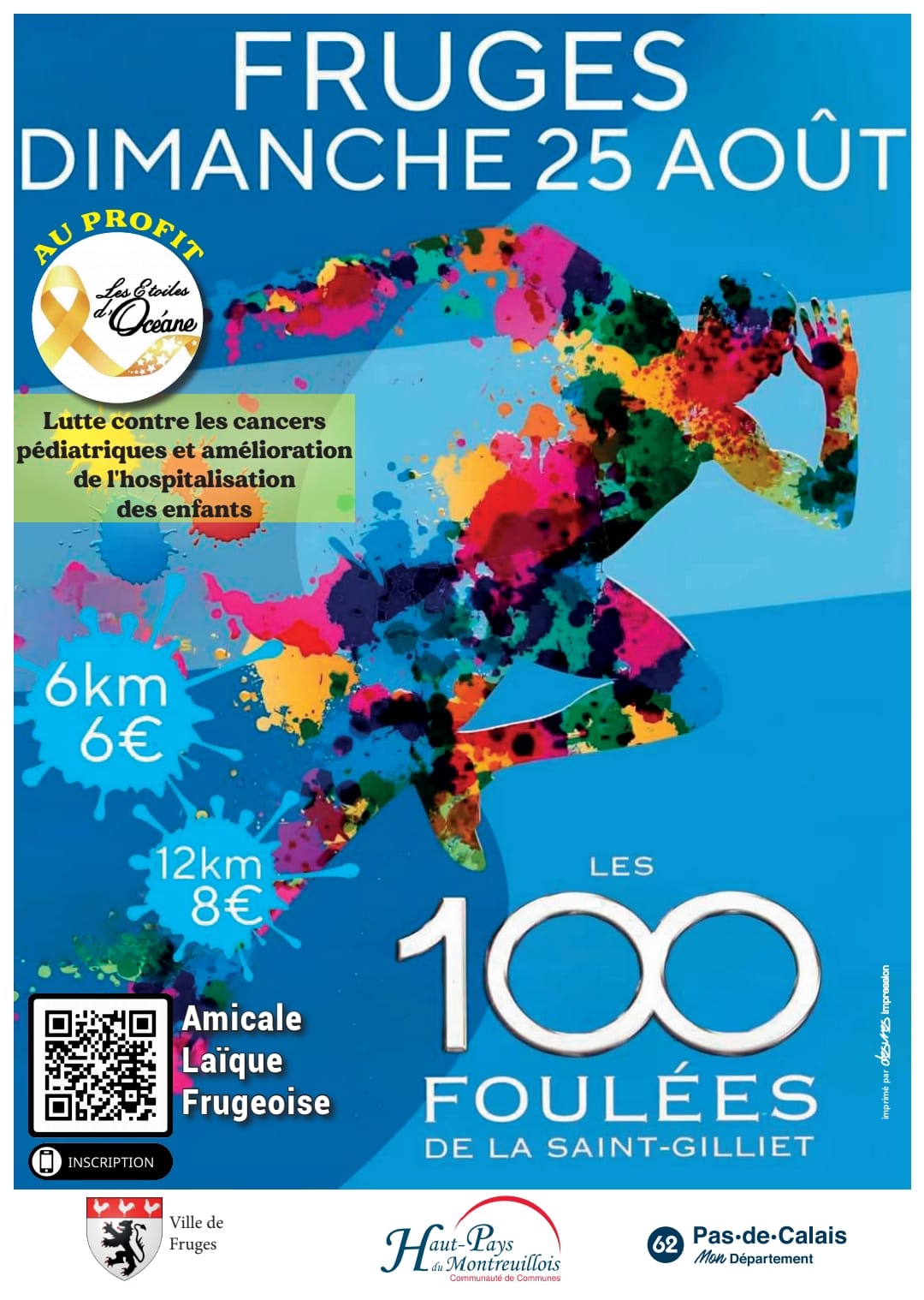 Affiche Les 100 foulées de la St gilliet 2024