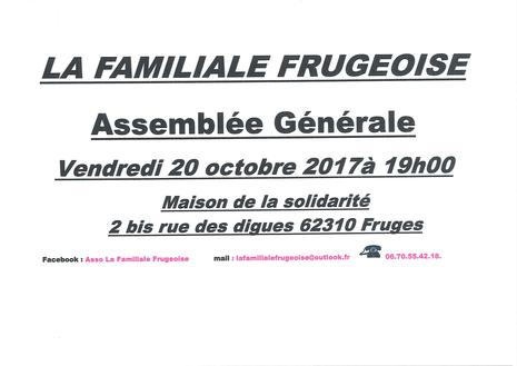 Assemblée générale - Familiale frugeoise